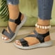 thumbnail image 1 of WILLBEST Sandalias De Playa Para Mujer, Sandalias Casuales De Verano Para Mujer, Sandalias Con Hebilla Romana Abiertas, Zapatos Con Correa, Sandalias Con Punta Para Mujer, 1 of 3