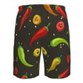 thumbnail image 6 of Disketp Men'S Swim Trunks Hawaiian Breathable Surf Beach Swimsuits Mesh Lining Beach Shorts With Pockets-Chili2, 6 of 9