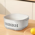 thumbnail image 6 of sruoe Kitchen Draining Basket, Colander Bowl, Draining Basket for Bowl, Holdhand Drain Basin Baskets, Drainage Basket, Efficient Vegetable Washing, Fruit Rinsing Drain Basket, Plastic, 6 of 6