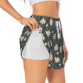 thumbnail image 5 of Rocae Daisies Flowers for Women's Athletic Shorts Quick Dry Workout Hiking Shorts With Pockets for Running, Yoga, Gym, Sports XX-Large, 5 of 9