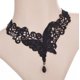 thumbnail image 1 of Collar gótico Lolita de estilo oscuro, collar gargantilla de cadena de clavícula con rosa vintage para mujer, 1 of 6