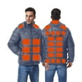 thumbnail image 2 of Ceisia Men's Intelligent Heated Hooded Jacket 3 Gear Temperature Adjustable Windproof Casual Gift Thermal Top, 2 of 4