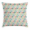thumbnail image 1 of Apple Throw Pillow Cushion Cover, Retro Style Fruit Illustration Youthful Childish Food Organic Eating Kids Design, Decorative Square Accent Pillow Case, 24 X 24 Inches, Multicolor, by Ambesonne, 1 of 2