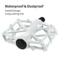 thumbnail image 3 of Universal 9/16" Bike Pedals, Aluminum Alloy Anti-Slip Platform Pedals for Mountain Biking, BMX, City & Road Bikes - Easy Install Replacement Pedal Set for Men & Women - White, 3 of 8