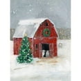 thumbnail image 3 of Swatland, Sally 12x14 Black Modern Framed Museum Art Print Titled - Christmas on the Farm I, 3 of 5