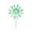 Light Blue, variant on 3D Flower Pinwheels Colorful Rotating Windmill Portable Wind Spinner Outdoor Stress Relief Interactive Decor Toy For Backyard Garden Lawn Daily Entertainment