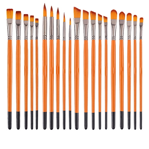 Professional Paint Brushes Set, Acrylic Paint Brushes With Multi-Purpose Art Tools, Durable Synthetic Nylon Bristles Ergonomic Handles For Canvas, Rock, Nail, And Face Painting,