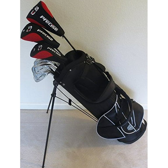 Senior Mens Golf Set Complete Clubs Driver, Fairway Wood, Hybrid, Irons, Putter & Stand Bag Senior Flex Graphite Shafts