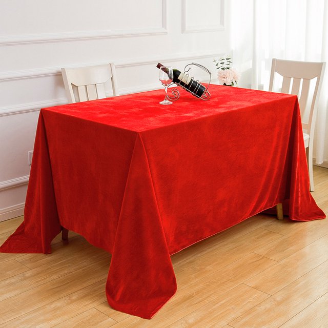 Gold Cloth Tablecloth Fabric Flannel Sign-in Tablecloth Stall Tablecloth Conference and Exhibition Flannel Tablecloth Thickened Tailstock