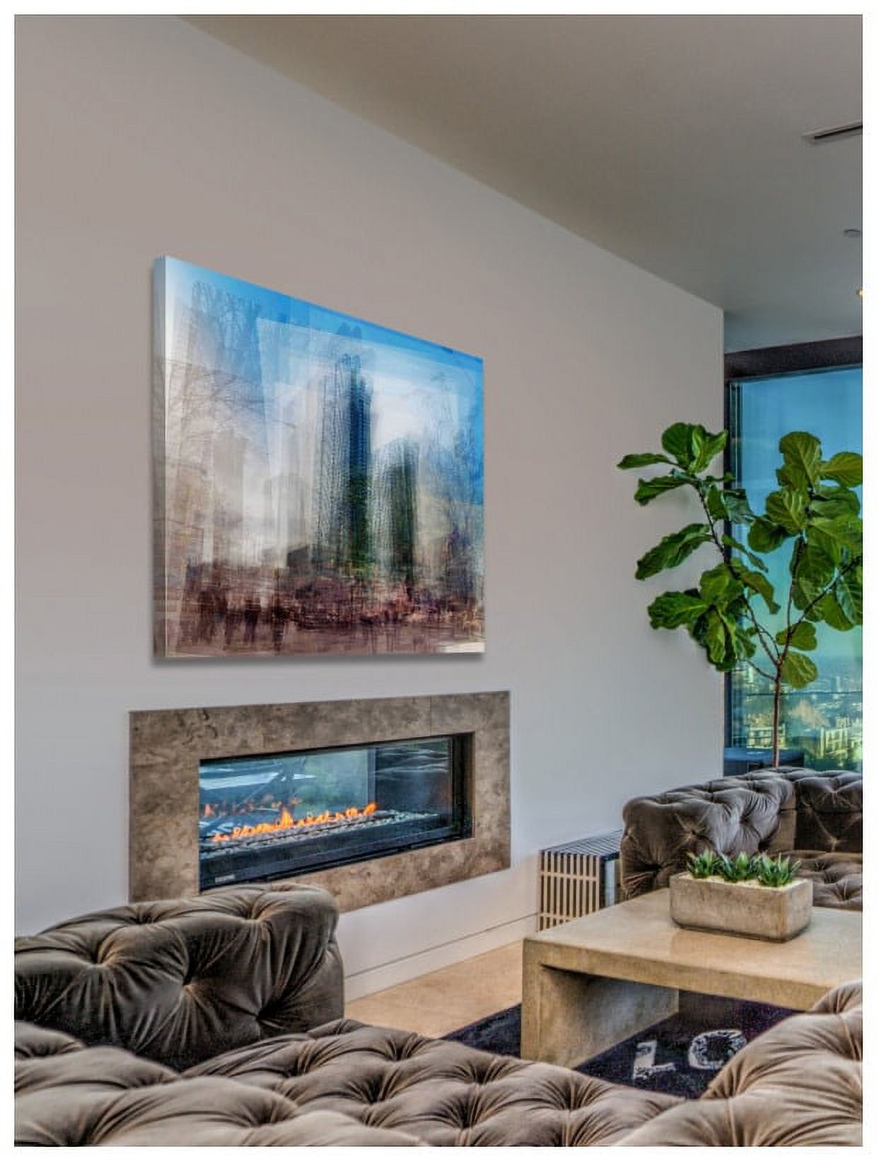 "Yonge at Sheppard" Painting Print on Wrapped Canvas