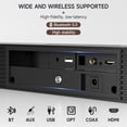 thumbnail image 3 of TOPTENG 2.1 Channel TV Soundbar Speaker - Wireless Bluetooth Sound bar Home Theater Stereo System w/Subwoofer, HDMI-ARC, Optical, USB, AUX, Remote Control - BS-18E, 3 of 16