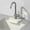 White, variant on Faucet Against Spatter Rack, Silicone Countertop Mat, Kitchen Rag Sponge Storage Rack, Drip Catcher, Organized Sink Area, Easy to Clean