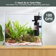 thumbnail image 3 of Filtro de tanque silencioso para acuarios de 40 a 150 litros, 7 W y 380 l/h, 3 of 6