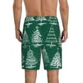 thumbnail image 3 of Easygdp Christmas Trees Men's Short Pajama Pants, Sleep Shorts, Household Pants, Casual Pants with Pockets - Small, 3 of 9