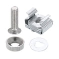 thumbnail image 1 of Uxcell Rack Mount Cage Nut, Carbon Steel Rack Screws for Server Cabinets and Audio Equipment M5 x 18mm, 1 of 7