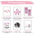 thumbnail image 4 of Globos de Cumpleaños,59pcs Decoracion Fiesta de Pared con Cortina Metálica,Banner Happy Birthday,Globos Rosa,Blanco y Morado, Confeti,Decoración de Cumpleaños Ideal para Niños,Mujer,Fiesta, 4 of 4
