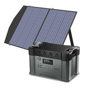 ALLPOWERS S2000 Portable Solar Generator Kit, 100W Foldable Solar Panel with 2000 Watt 1500Wh Power Station, Portable Solar Charger for Outdoor Camping, Home Backup, RV, [Shipping Separately]