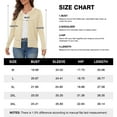 thumbnail image 6 of UVPLove Women's Lightweight Button-Down Cardigan Sweater,Light Khaki,3XL,(S-3XL)(Oversized Fit - Runs Large, Choose One Size Smaller), 6 of 9