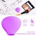 thumbnail image 1 of Soporte de silicona para brochas de maquillaje, regalos reutilizables a prueba de polvo, Protector Flexible duradero Púrpura shamjiam Soporte para brochas de maquillaje, 1 of 9