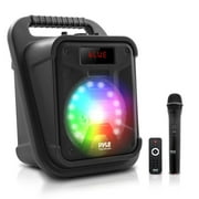 Pyle Usa Portable Bluetooth PA Speaker-360W 8 Rechargeable Indoor/Outdoor BT Karaoke Audio System