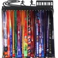 thumbnail image 1 of czcpp-Medal Holder Display Hanger Rack Frame for Sport Race Runner-Running Medal Hanger Display-Sturdy Black Steel Metal Over 60 Medals Easy to Install, 1 of 4