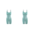 thumbnail image 3 of Seitruly Body Body Ropa interior Control Corsés Butt Lifter Undershirt Shapers Slimmer Mujer Cintura Vientre Pantalones Posparto Verde Verde 2piezas, 3 of 6