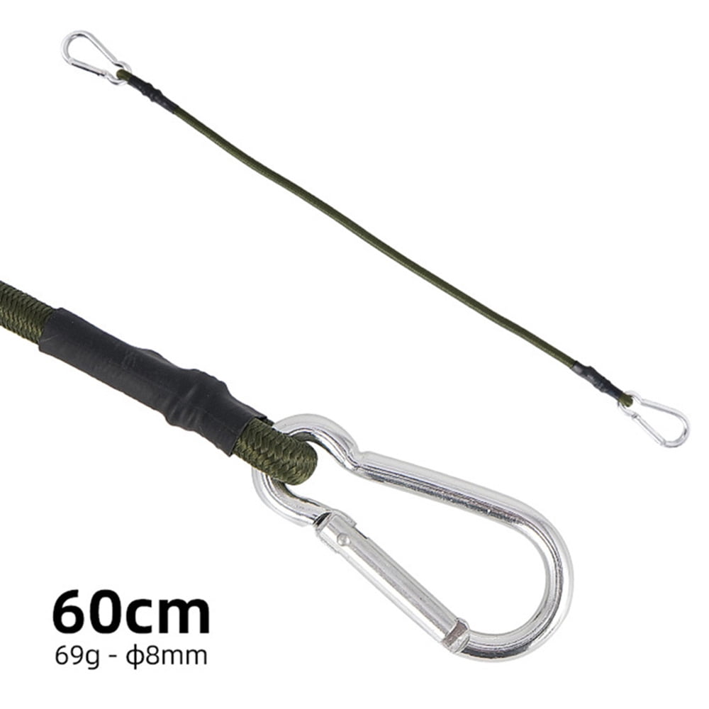 Occkic 8mm Bungee Cord with Hook Heavy Duty Straps 2 Climbing Hooks Strong Elastic Rope Shock