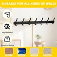 thumbnail image 4 of Coat Hooks, Double-headed Coat Hooks with 7 Hooks, Heavy Duty Coat Rack Hooks to Hang Coats, Hat and Towel, Wall Hooks for Entryway and Bedroom Bathroom, 4 of 7