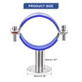 thumbnail image 2 of Unique Bargains 2Pack Pipe Supports Adjustable Pipe Bracket Clamp Pipe Strap for 80-89mm Pipe, 2 of 4