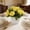 Yellow, variant on Partheme Small Artificial Rose Potted Plant, Fake Silk Flowers in Round Pot, Mini Faux Floral Arrangement for Desk Shelf Bathroom Decor , Pink
