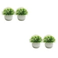 thumbnail image 1 of Guardoinrt 2piece Potted Simulation Plants Adding Beauty And Style To Any Setting Durable Pot Bonsai Ornament Clear white 2Set, 1 of 6