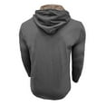 thumbnail image 6 of FRSASU Men's Causal Pullover Hoodie Lightweight Solid Color Hooded Sweatshirt Tops Long Sleeve Henley Shirt with Pocket Dark Gray, 6 of 7