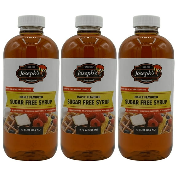 Joseph's Sugar-Free Maple Syrup (12 Fl. Oz) Size: 3 Bottles
