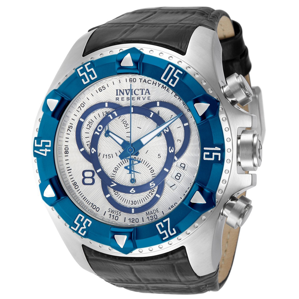 Invicta Men's 11019 Reserve Excursion Blue Bezel Textured Blue Accents