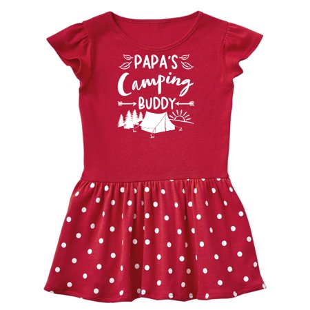 

Inktastic Papas Camping Buddy Gift Baby Girl Dress