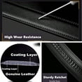 thumbnail image 4 of Men's Leather Belt Automatic Ratchet Buckle Slide Belt for Dress Casual Trim - No Box, 4 of 7