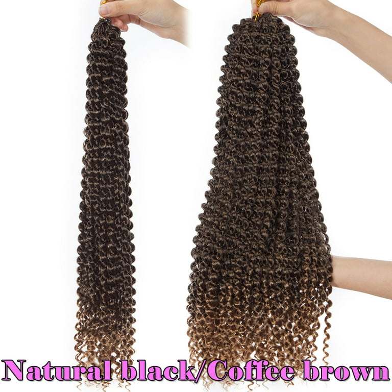 SEGO 18 inch Passion Twist Braiding Hair Water Wave Crochet Hair Passion Twist  Crochet Hair Braids Synthetic Crochet Hair Extensions 