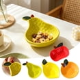 thumbnail image 2 of CookMate Ceramic Fruit Shaped Bowl,3D Hand-Painted Stoneware Snack Dish,Glossy Finish Decorative Plate for Serving Fruit,Dips and Desserts, 2 of 6
