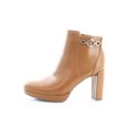 thumbnail image 2 of CALVIN KLEIN Womens Brown Hardware Accent Padded Slip Resistant Berri Almond Toe Block Heel Zip-Up Heeled Boots 6.5 M, 2 of 8