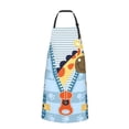 thumbnail image 2 of Lsque Giraffe Come Out From Zipper Waterproof Apron Chef Aprons for Men Heavy Duty Chemical Work Apron Extra Long Grilling Aprons with Adjustable Bib Apron, 2 of 9