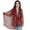Burgundy, variant on Fashion Floral Print Scarves Lightweight Winter Wrap Scarf Head Shawl for Women- Burgundy