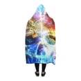 thumbnail image 3 of ASHLEIGH skull Fashion Hooded Blanket 56x80 inch Adults Girls Boys Blankets with Hood, 3 of 3