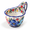 Azure Blossom, variant on 16oz Hand-painted Ceramic Soup Mug With Handle Bowl Cozy Included