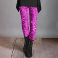 thumbnail image 2 of Women'S Mardi Print Butt Lifting Leggings, Casual Tight Pants For Women, Fleece Lined Thermal Yoga Leggings, 2 of 4