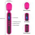 thumbnail image 6 of Rulwuck Powerful Handheld Personal Wand Massager with 10 Pulse Settings for Relieving Full Body Massage of Back Massager, Deep Tissue, Neck, Shoulder, Waist, and Leg Muscles,black,Mini wand massager, 6 of 9