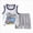 A105-Sky Blue, variant on Toddler Boy 2-Piece Cotton Outfit Color Print T-Shirt and Shorts Set Casual Summer Clothes 6-12 Months 12-24 Months 2t 3t 4t 5t 6t 7t 8t 9t Children 4-5 Years