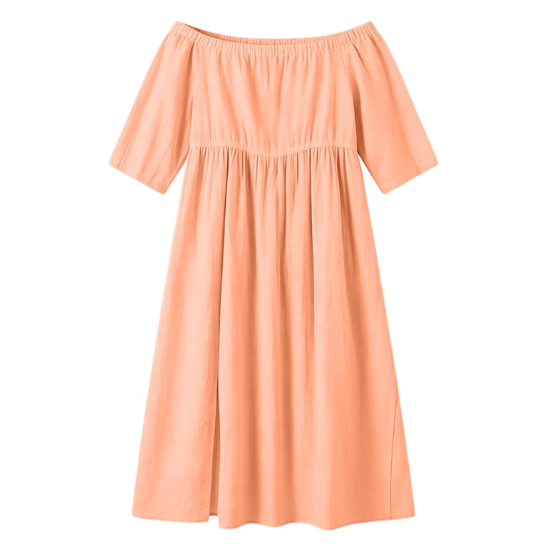 ladies orange summer dresses Long Designer Sun Dresses Elegant Orange Knitted Orange Maxi Dress For Women Perfect For Summer Parties Wholesale Drop