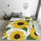 thumbnail image 5 of Balery Sunflowers Manta de Felpa Suave y Acogedora – Cobija de Franela Aterciopelada para Cama, Lavable y Cálida para Sofá, Mascotas, Transpirable-40"x30", 5 of 7