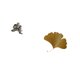 thumbnail image 5 of Adorno de mesa moderno con forma de búho y hojas de ginkgo de hierro forjado. Decoración abstracta para pared, ideal para sala de estar, oficina, arma, 5 of 8