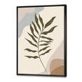 thumbnail image 3 of Designart 'Abstract Botanical Minimalist Leaf In Earth Tones I' Modern Framed Canvas Wall Art Print, 3 of 5